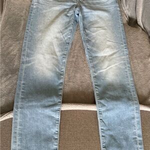 American Eagle Outfitters Men's Faded Blue Slim Jeans